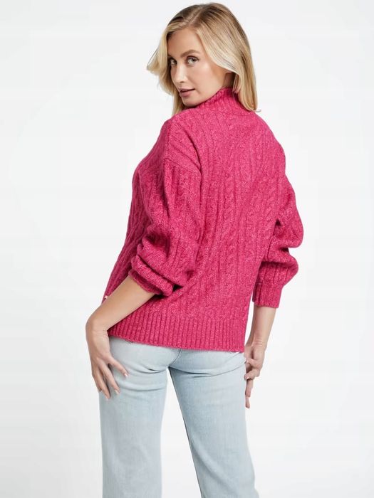 Guess 42 Xl Różowy Sweter Damski Tammy Q3Br23Z330 D1846