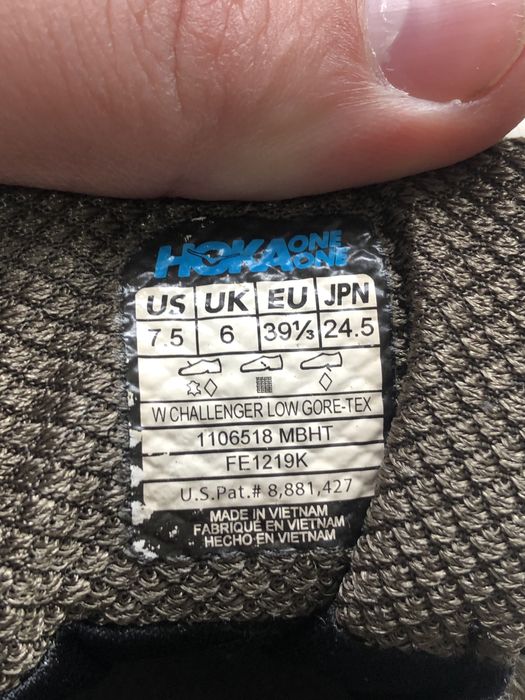 HOKA ONE ONE (39) 25см Callanger Gore-tex Low женские кроссовки унисек