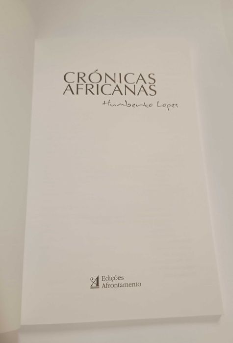 Crónicas Africanas, de Humberto Lopes