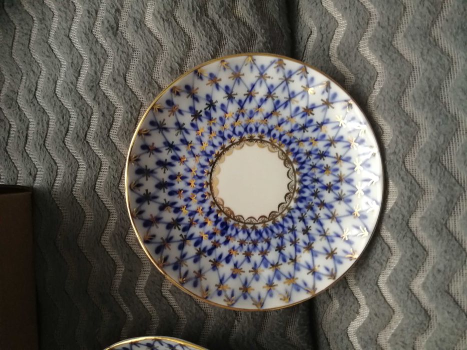 Talerze łomonosow siatka kobaltowa