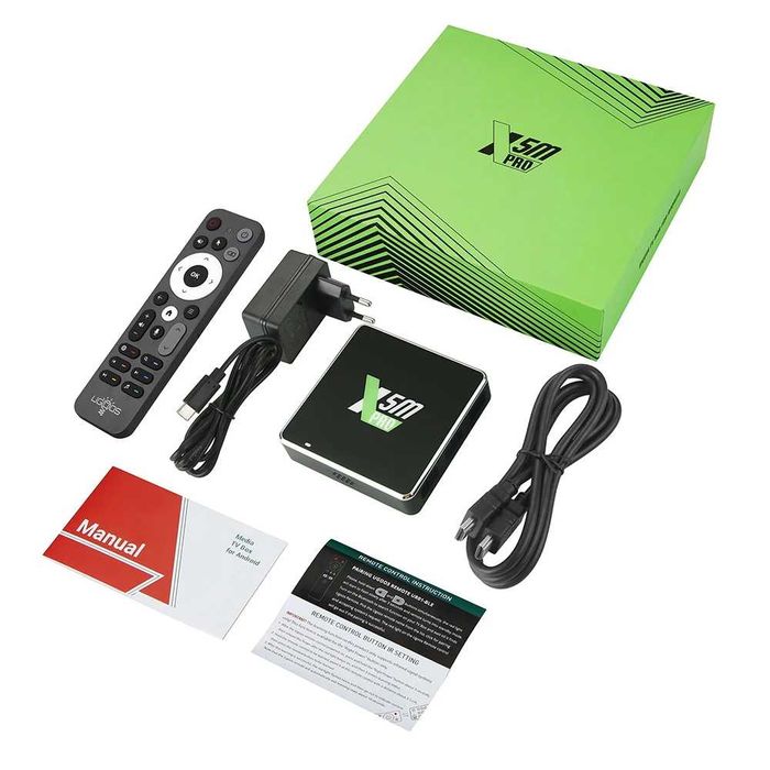 UGOOS X5M PRO TV Box Android 14 | 4/32GB | Amlogic S905X5M | Wi-Fi 6 | BT 5.4 | Gigabit LAN | AV1, AI-SR, 4K Smart ТВ Приставка з голосовим керуванням