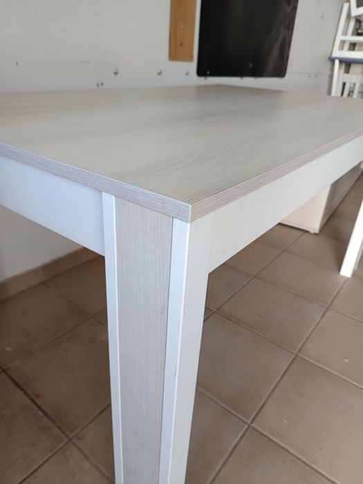 Sala completa branco e carvalho