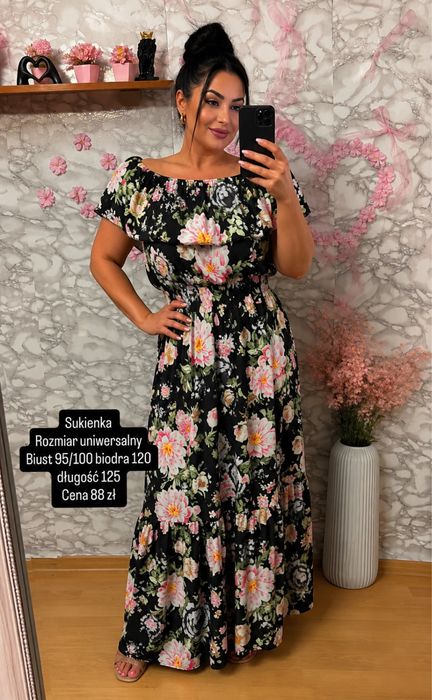 Długa hiszpanka biust 95/100