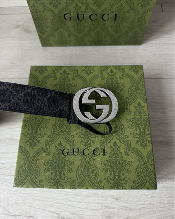 Pasek Gucci czarny