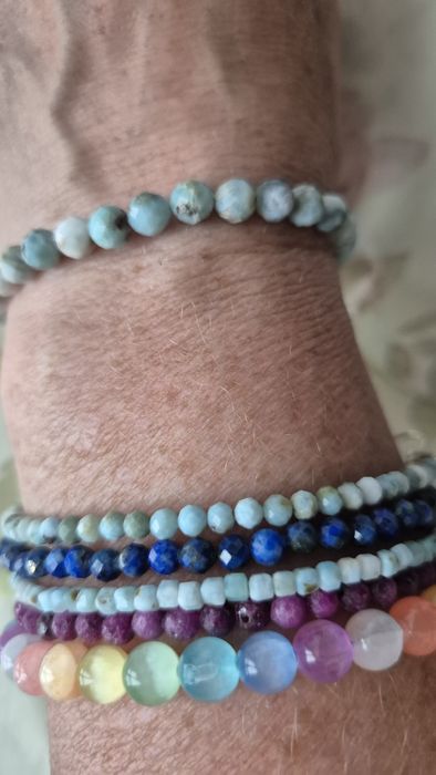 Larimar srebro 0.925 bransoletka