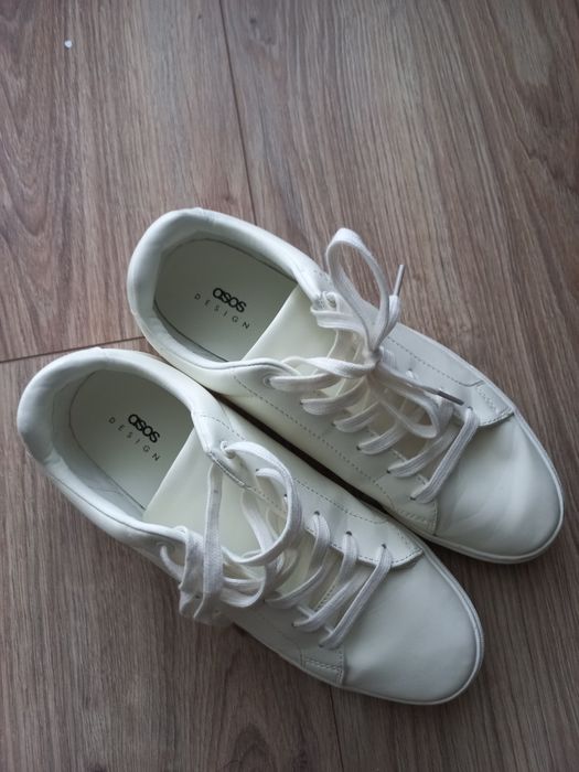 firmowe męskie buty-białe-Snakery-rozmiar-44,5