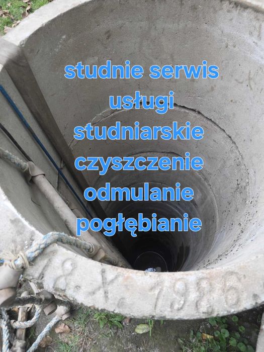 Studnie serwis kompleksowe czyszczenie odmulanie i dezynfekcja