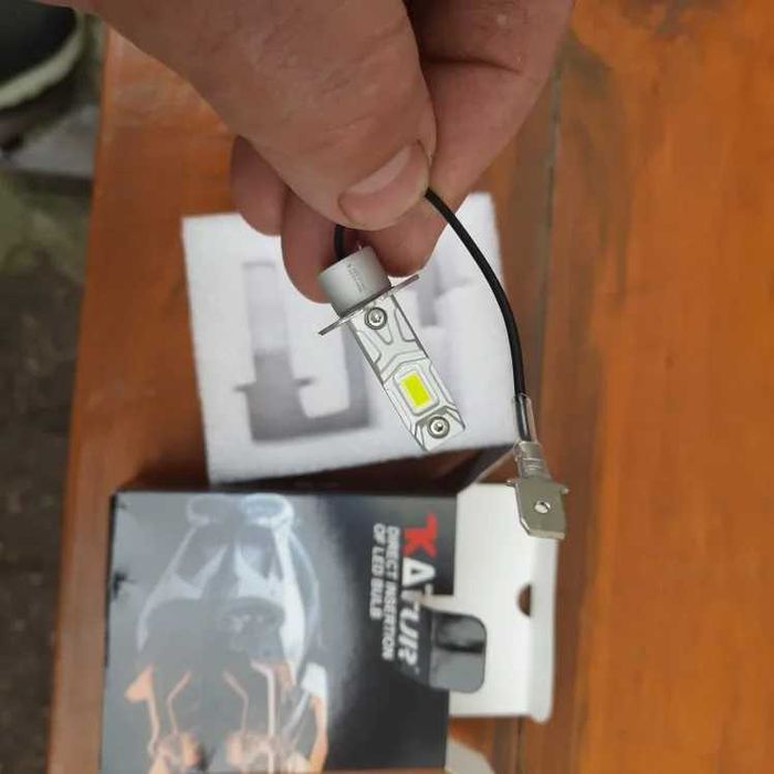 H3 светодиодные лампы 6000k комплект на 12v