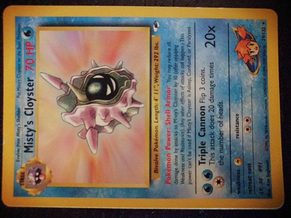 Misty's Cloyster primeira edição