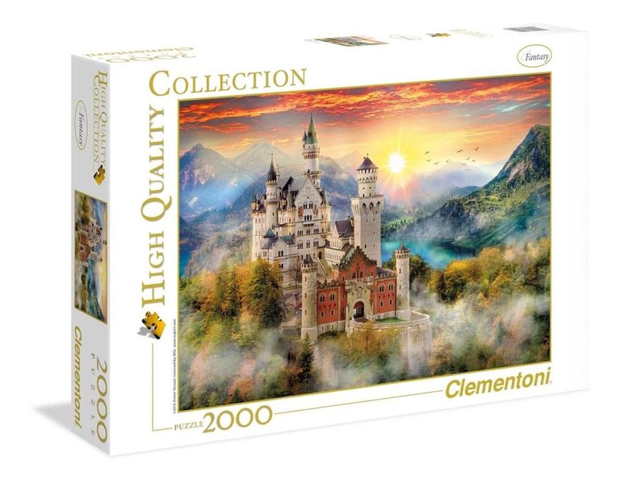 Puzzle 2000 HQ Neuschwanstein pudełko,41,8x27,8x6 cm