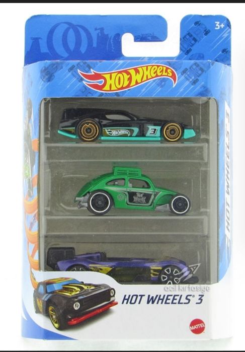 Hot Wheels набір з 3 машинок у блістері
