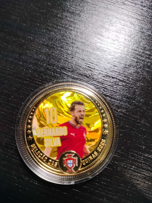 Moeda ouro 24k Bernardo silva