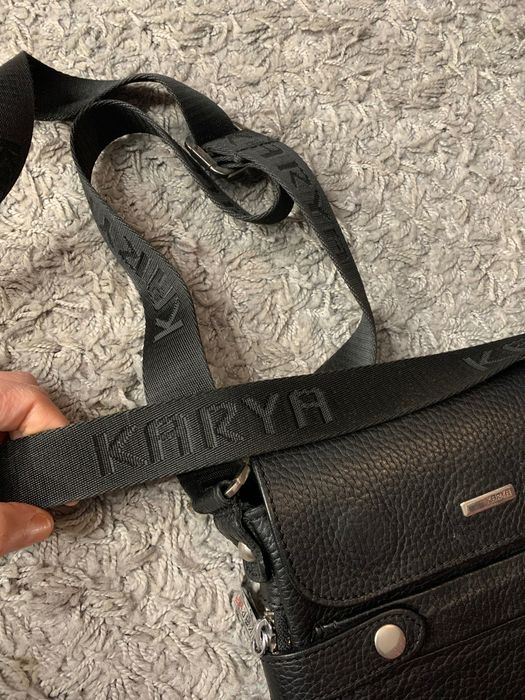 Мужская кожаная сумка через плечо Karya