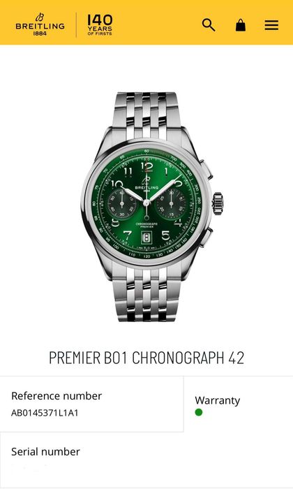 Breitling Premier B01 Chronograph 42 / 2023