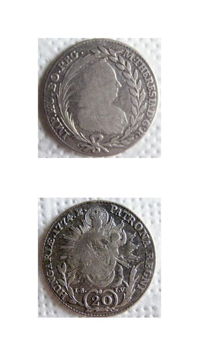 monety srebrne Austro-Węgy ,Śląsk ,krajcary,denar