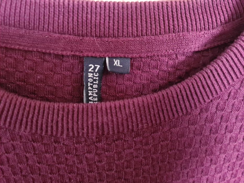 Sweter męski bawełna,  Hampton Republic r. XL