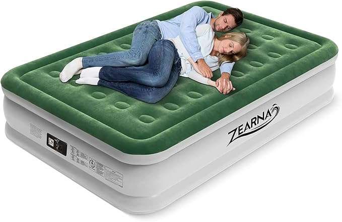Zearna Queen Size, materac z automatyczną pompką oraz panelem