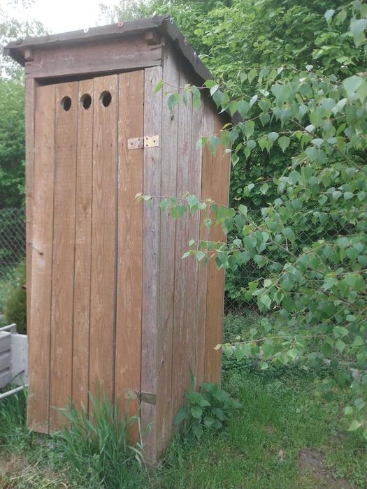 Wc drewniane na budowę