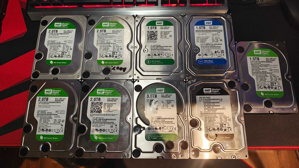 Dysk twardy Western Digital 2TB, 1TB, 3TB różne pojemności sprawne