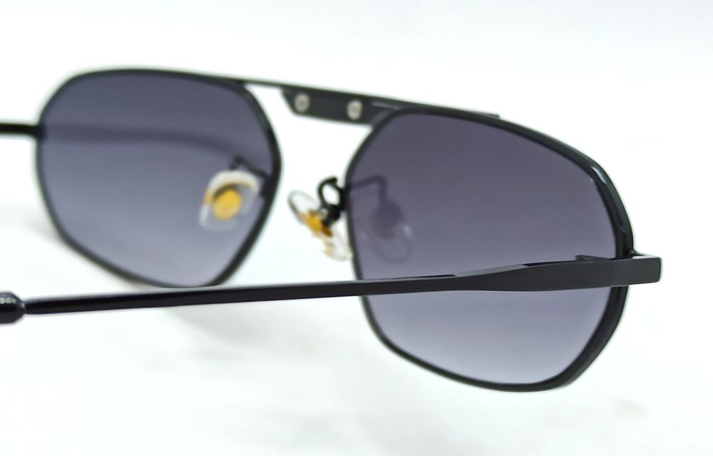 Balenciaga очки унисекс модные узкие серый градиент в черном металле