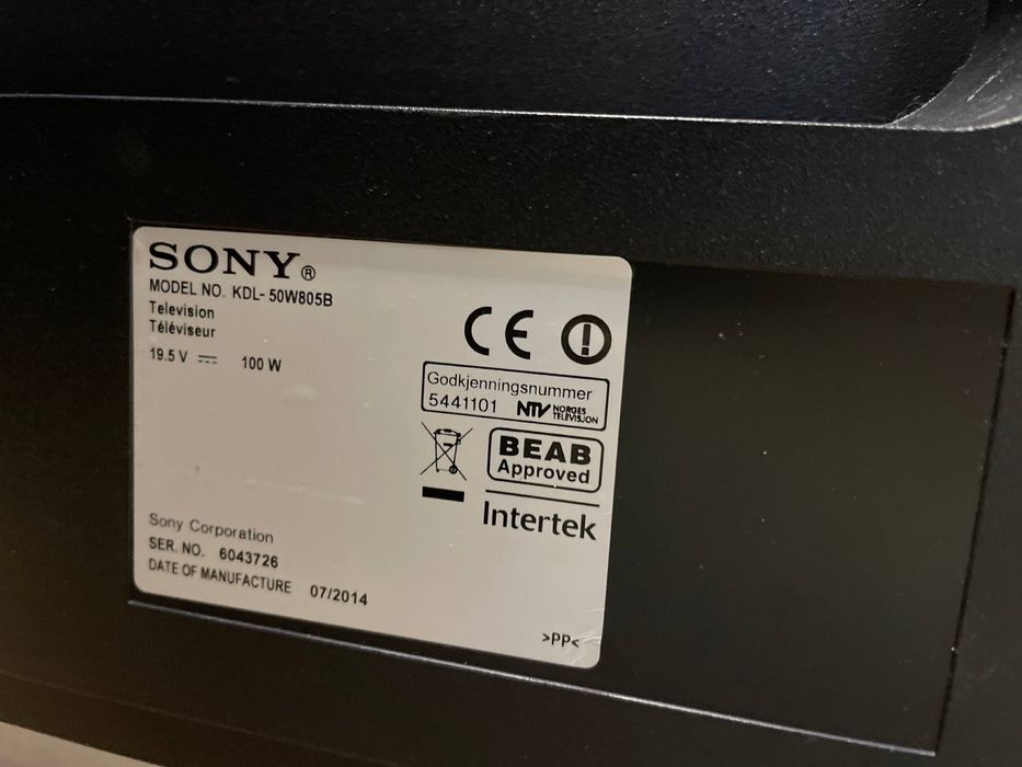 Телевізор Sony KDL- 50W805B smart