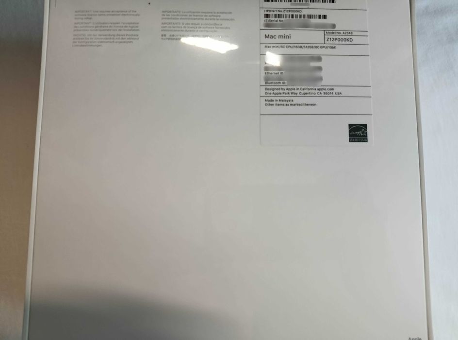 NOWY Apple MacMini M1, 16GB RAM, 512GB