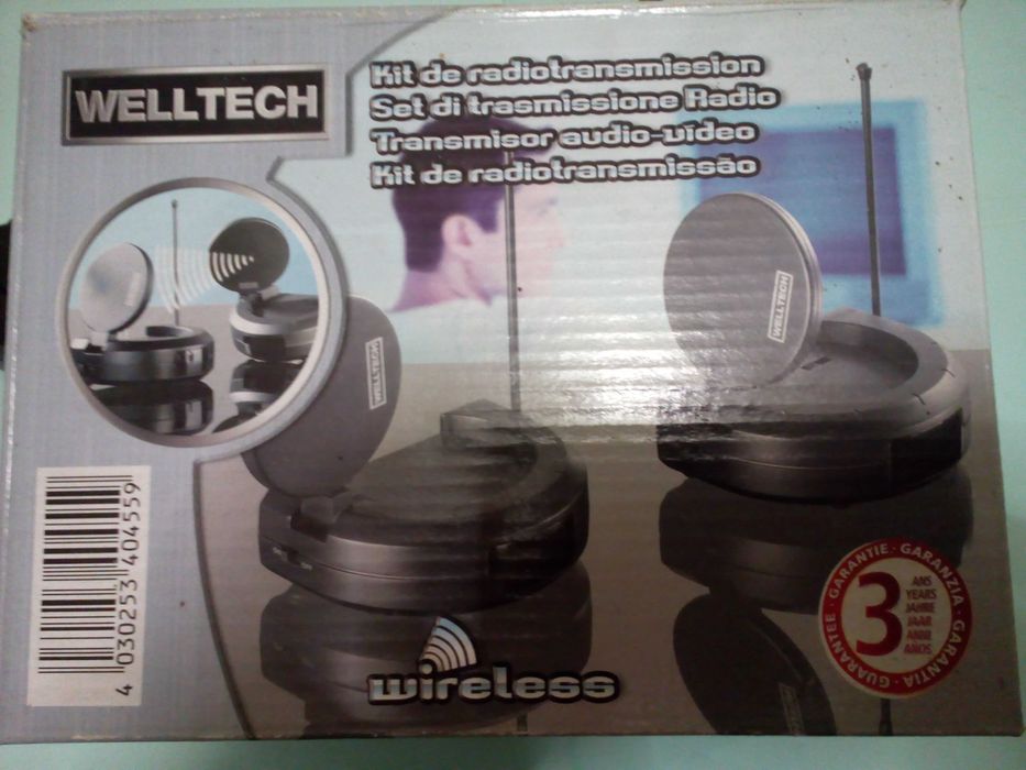 Transmissor receptor-videoaudio Welltech s-fios