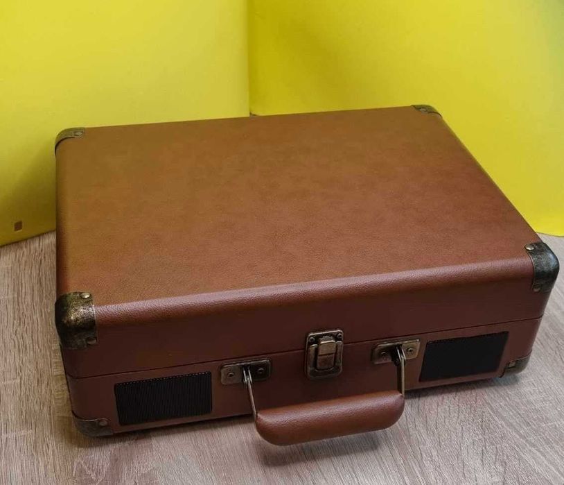 Przenośny gramofon bluetooth USB AUX jack na słuchawki