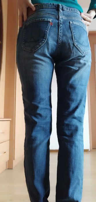 Dżinsy rurki biodrówki 40 skinny