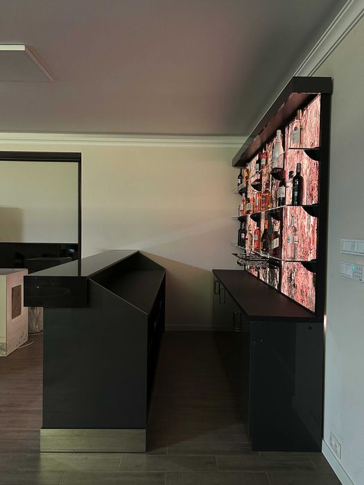 Bar restauracyjny. bar rgb, barek domowy