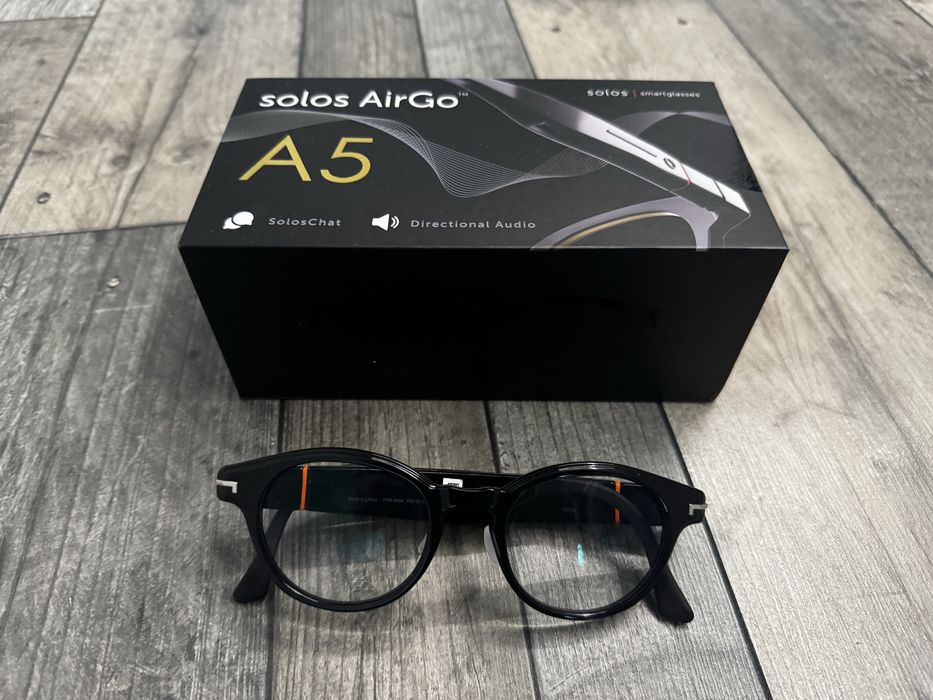 Inteligentne okulary z AI.   SOLOS  i wbudowanym glosnikiem