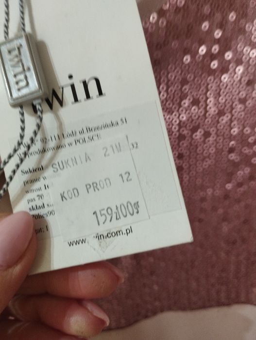 Sukienka brudny róż