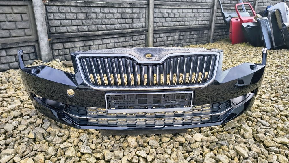 Zderzak przedni SPRYSKI Skoda Superb 3 III 3V 3V0 15- przedlift LF9R