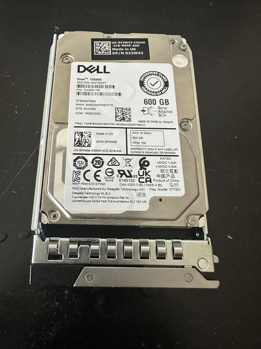 Disco Dell exos 15E900  SAS para servidor Dell