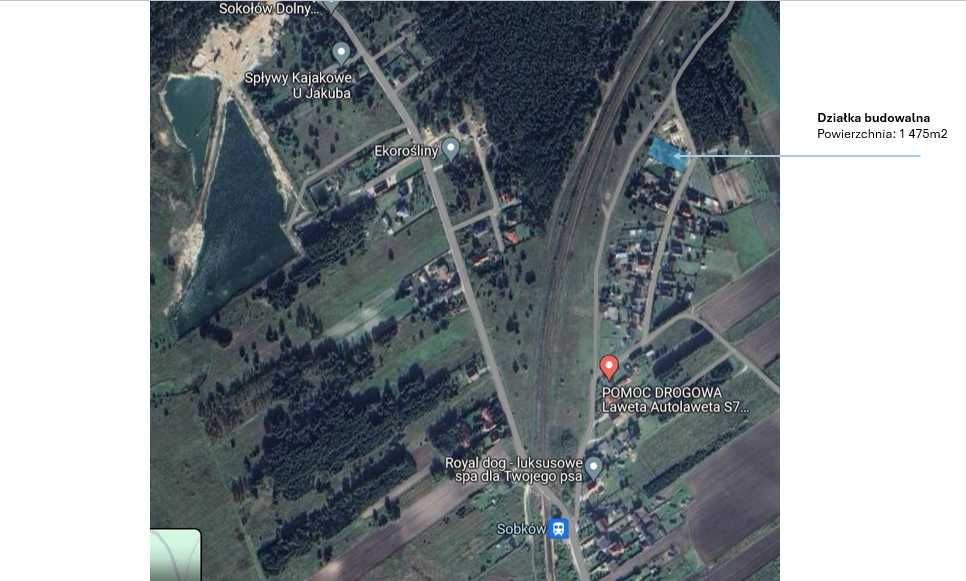 Uzbrojona działka w Sokołowie Dolnym - Widok 2
