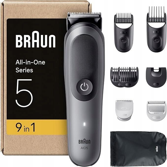 braun series 5 aio5545 trymer maszynka zestaw 9w1 do włosów brody ciał