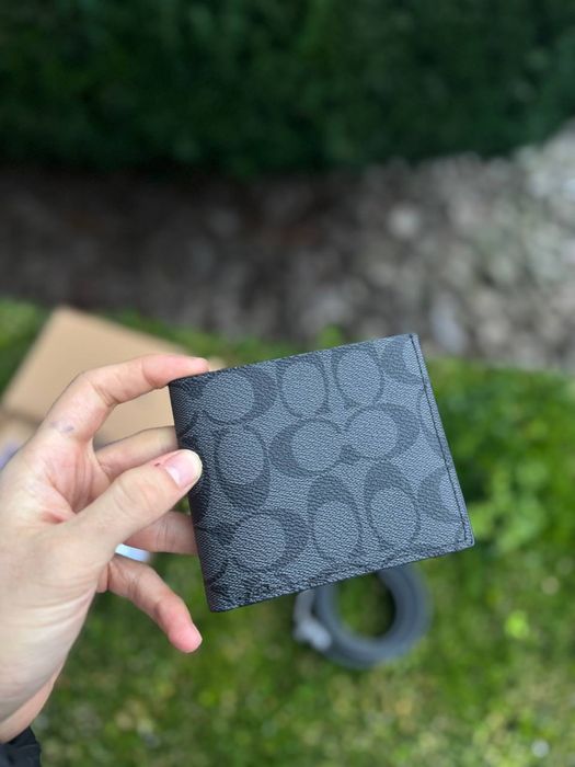 Подарунковий набір Coach New York набор подарочный Коач кошелек ремень
