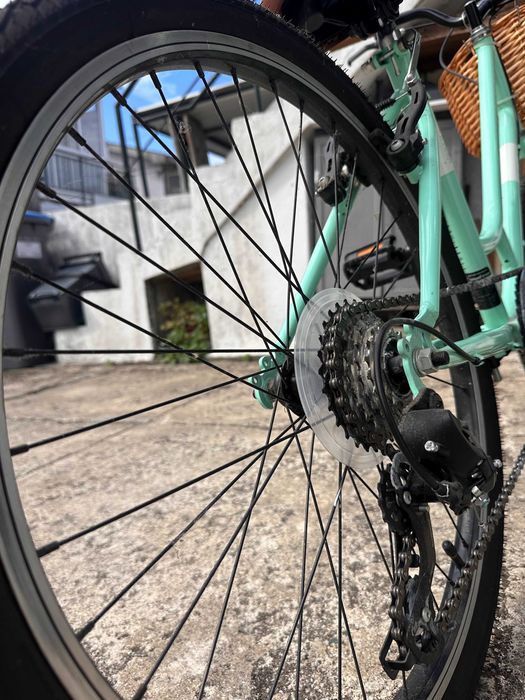 Bicicleta de Menina|Senhora Verde Água