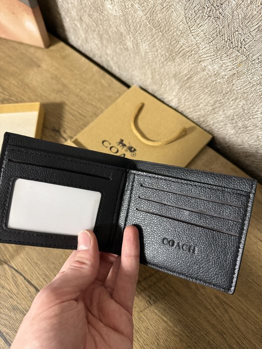 Стильный  мужской кошелек портмоне Coach Коач монограмма