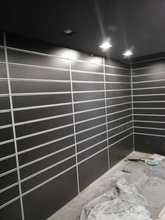 Профіль алюмінієвий вставка в економпанелі ДСП. Експопанель. Екостар