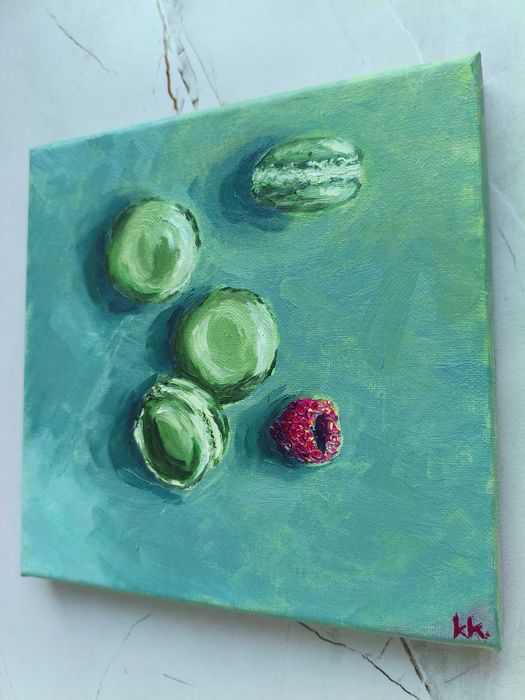 Matcha Lovers – komplet 2 obrazów 20x20 kuchnia zielona zen spokój