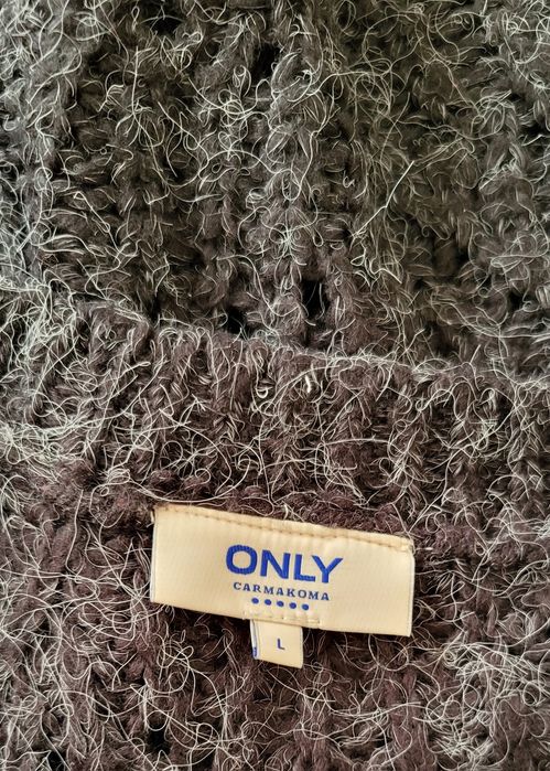 Sweter, grafitowy, oversize, L, Only Carmakoma