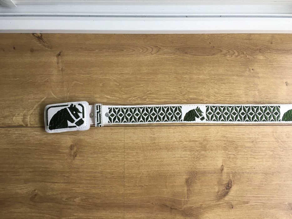 Pasek skórzany męski biały, cinturon mexicano, Warszawa