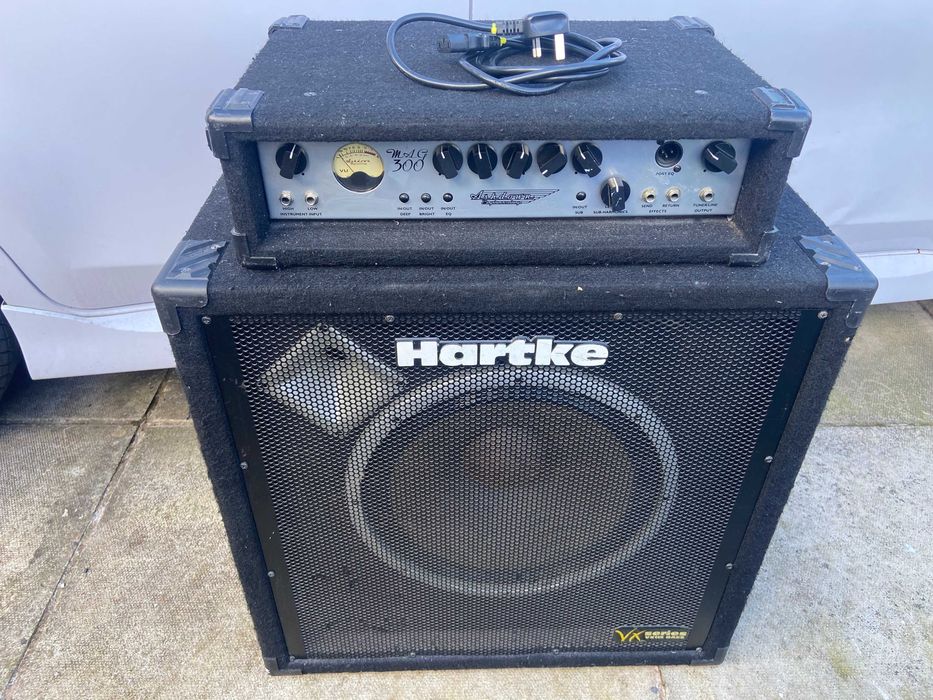 Ashdown MAG 300 wzmacniacz basowy Hartke kolumna basowa