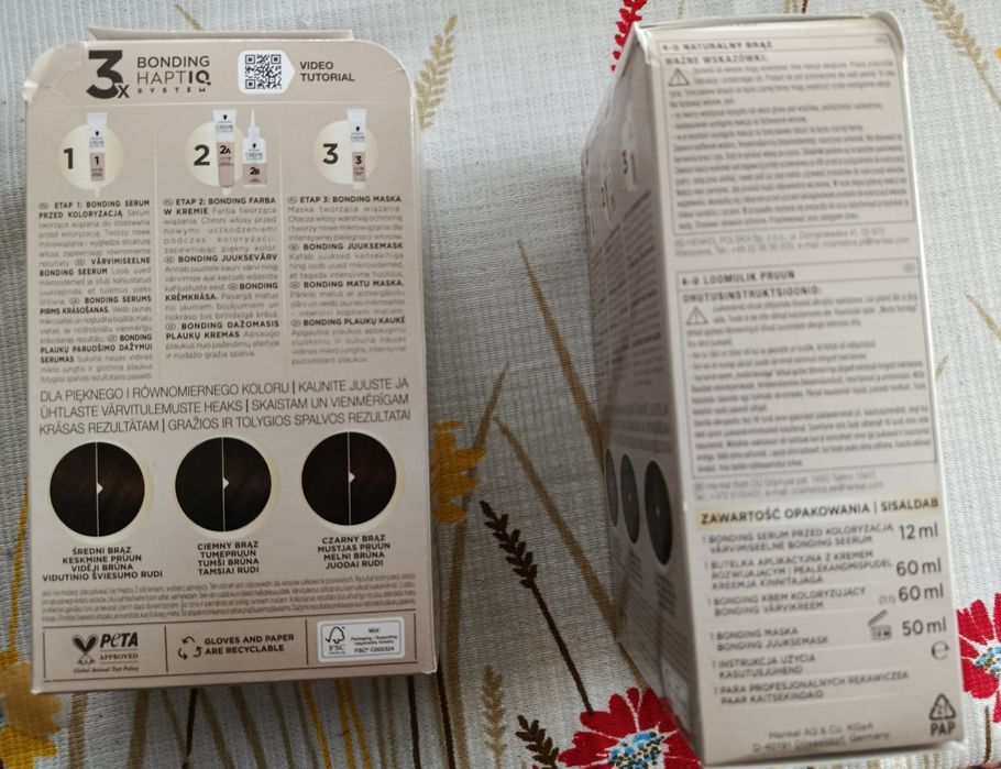 Zestaw 2 farb do włosów Schwarzkopf Creme Supreme Naturalny Brąz