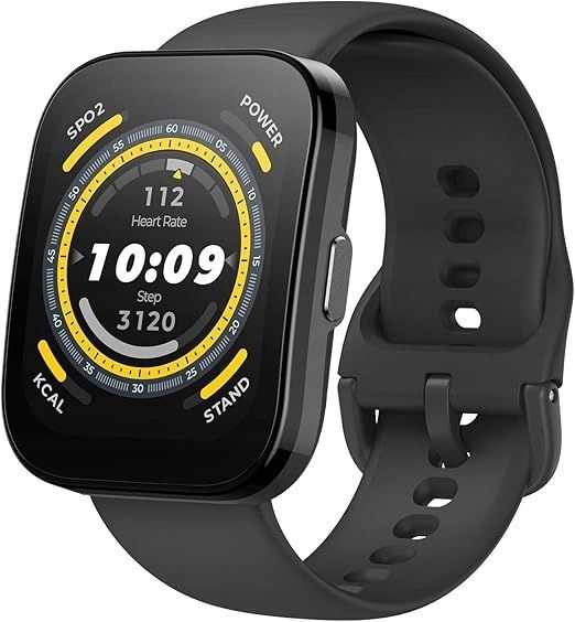 uszkodzony smartwatch amazfit bip 5 czarny bluetooth wifi pulsometr