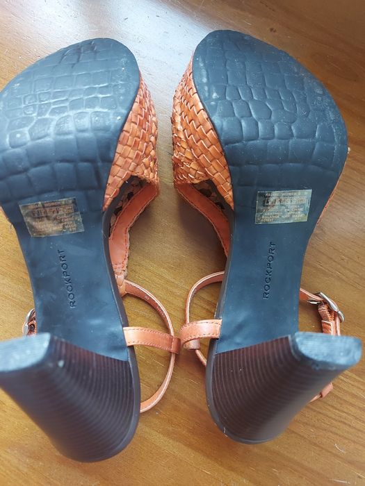 Sandálias de salto alto em pele Laranja - 38,5