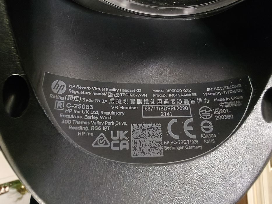 HP Reverb G2 – Na częściI / soczewki OK / DAWCA / VR