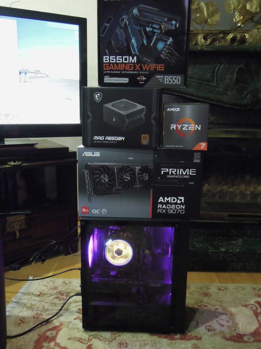 Pc Amd Ryzen 5800XT + Asus RX9070 Prime OC