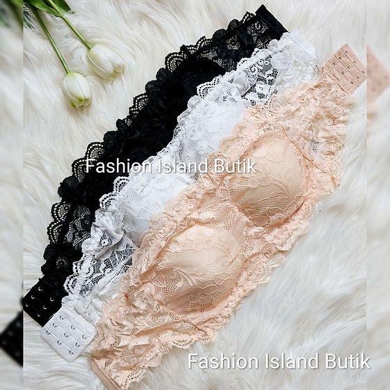 Koronkowy bralet bez ramiączek